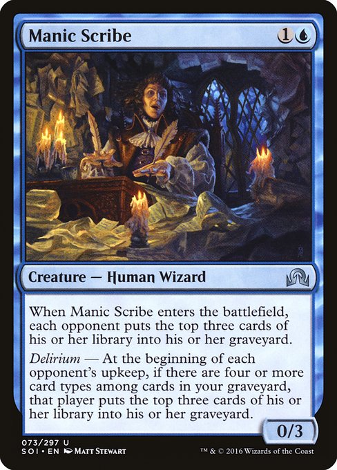 Manic Scribe card image