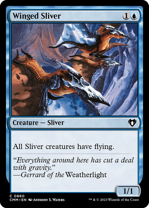 Winged Sliver (Commander Masters #860)