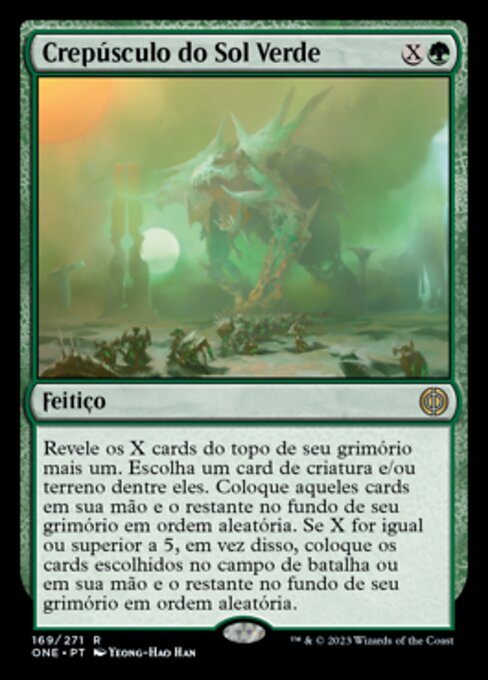 Green Sun's Twilight (Phyrexia: All Will Be One #169)