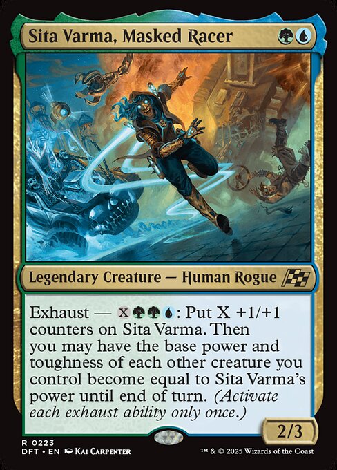 Sita Varma, Masked Racer card