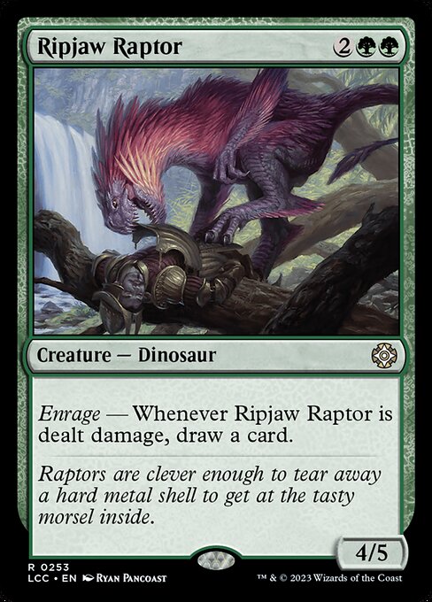 Ripjaw Raptor (The Lost Caverns of Ixalan Commander #253)