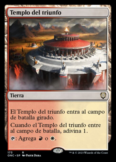 Temple of Triumph (Phyrexia: All Will Be One Commander #173)