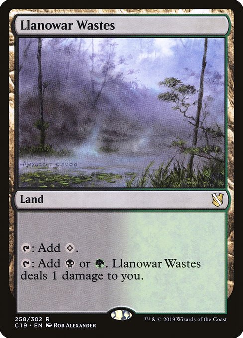 Llanowar Wastes (Commander 2019 #258)