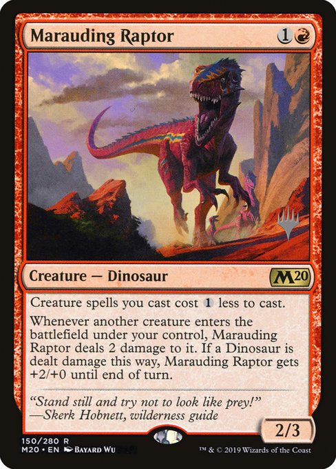 Marauding Raptor (Core Set 2020 Promos #150p)