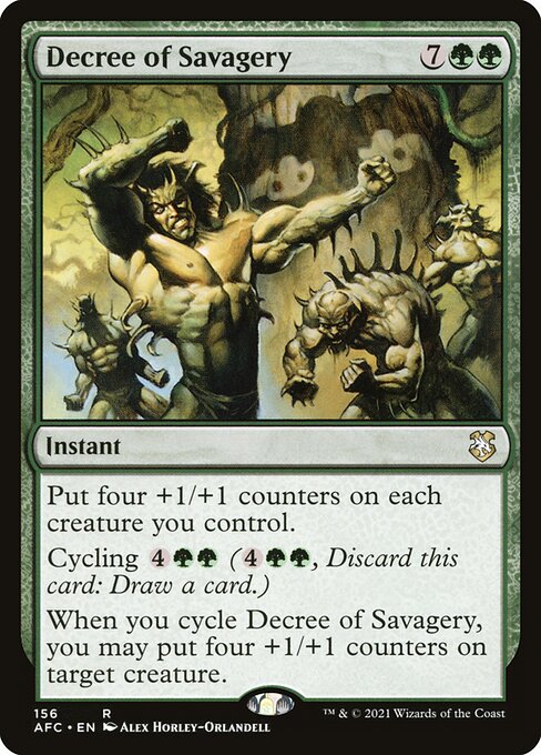 Decree of Savagery (Forgotten Realms Commander #156)