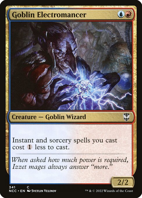 Goblin Electromancer (New Capenna Commander #341)