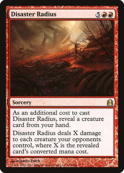 Disaster Radius (Commander 2011 #119)