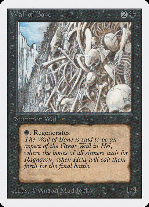 Wall of Bone (Unlimited Edition #133)