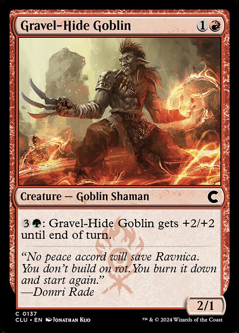 Gravel-Hide Goblin (Ravnica: Clue Edition #137)