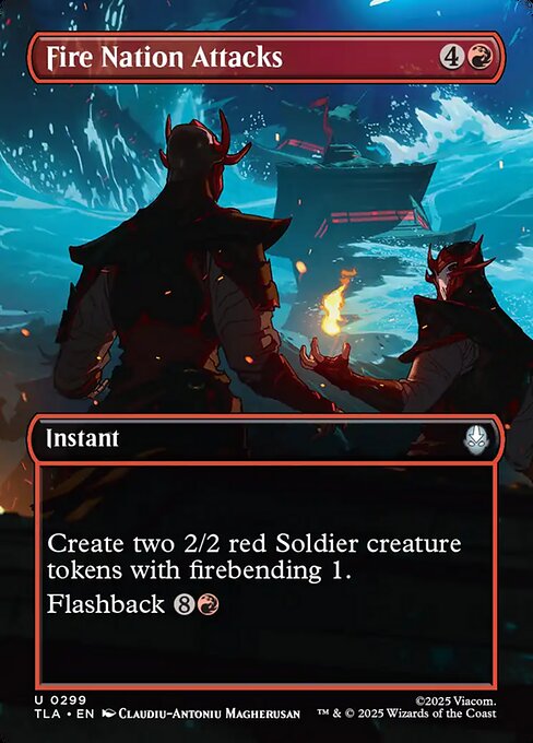Fire Nation Attacks magic the gathering card art
