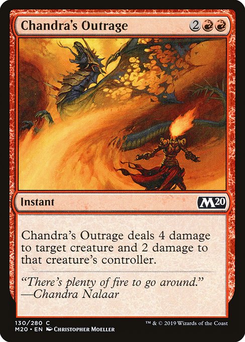 Chandra's Outrage (Core Set 2020 #130)