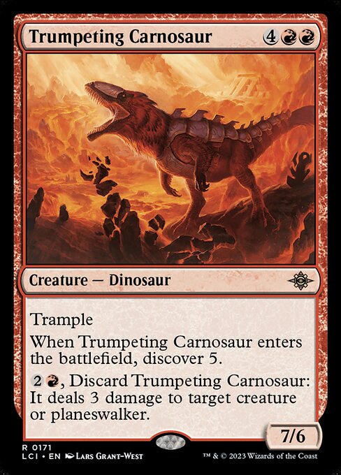 Trumpeting Carnosaur card image