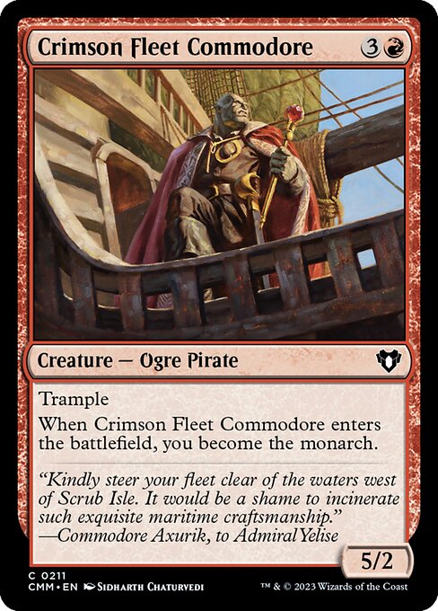 Crimson Fleet Commodore (Commander Masters #211)