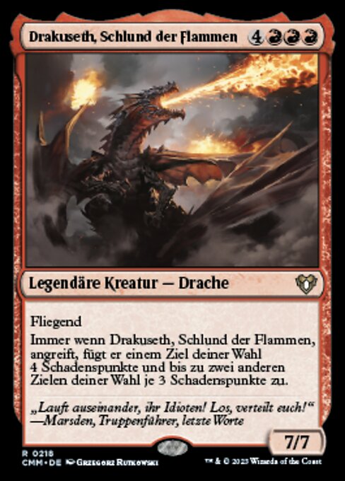 Drakuseth, Maw of Flames (Commander Masters #218)