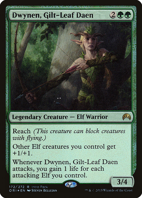 Dwynen, Gilt-Leaf Daen (Magic Origins Promos #172)