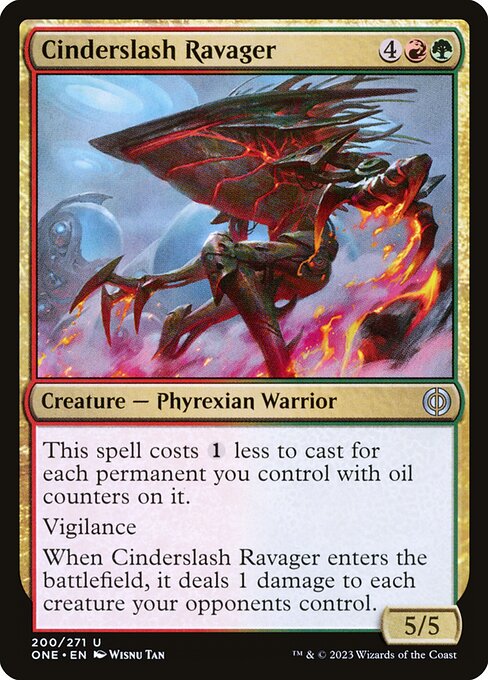 Cinderslash Ravager (Phyrexia: All Will Be One #200)