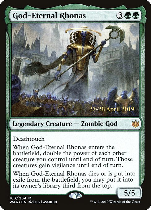 God-Eternal Rhonas (War of the Spark Promos #163s)
