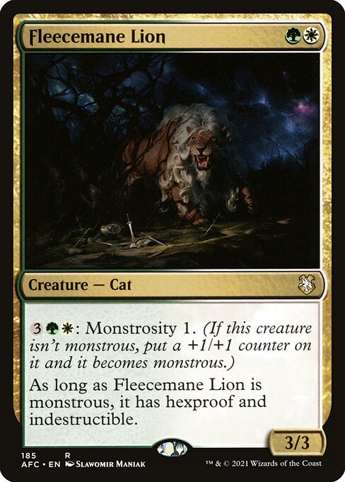 Fleecemane Lion (Forgotten Realms Commander #185)