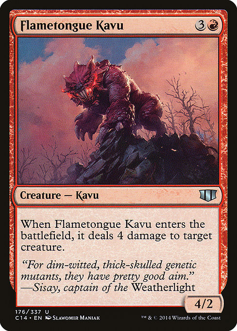 Flametongue Kavu (Commander 2014 #176)