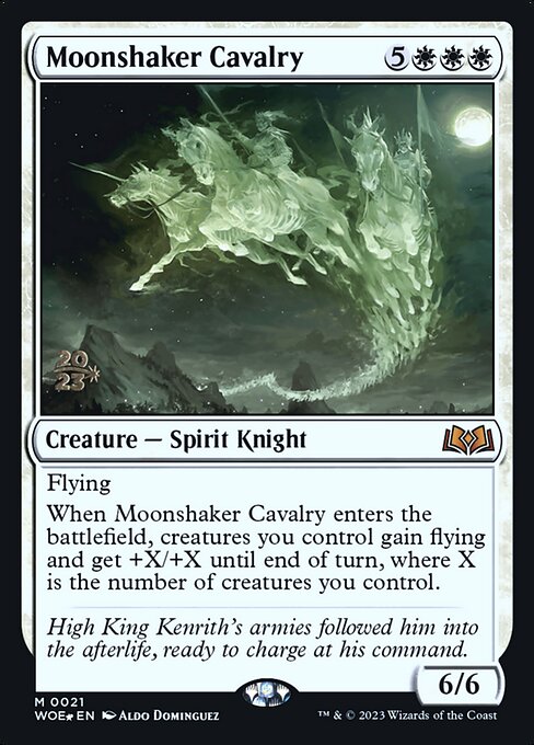 Moonshaker Cavalry (Wilds of Eldraine Promos #21s)
