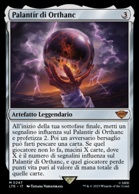 Palantír di Orthanc (Palantír of Orthanc) · The Lord of the Rings: Tales of  Middle-earth (LTR) #247 · Scryfall Magic The Gathering Search