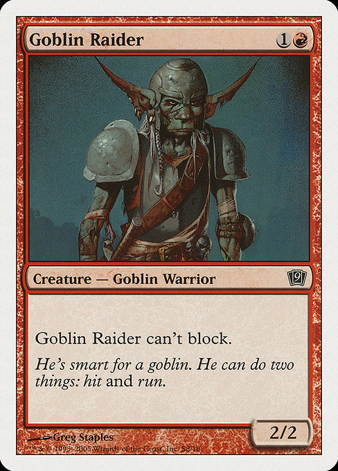 Goblin Raider (Ninth Edition #S8)
