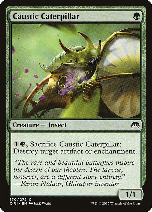 Chenille caustique|Caustic Caterpillar