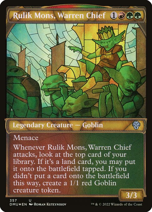 Rulik Mons, Warren Chief card image