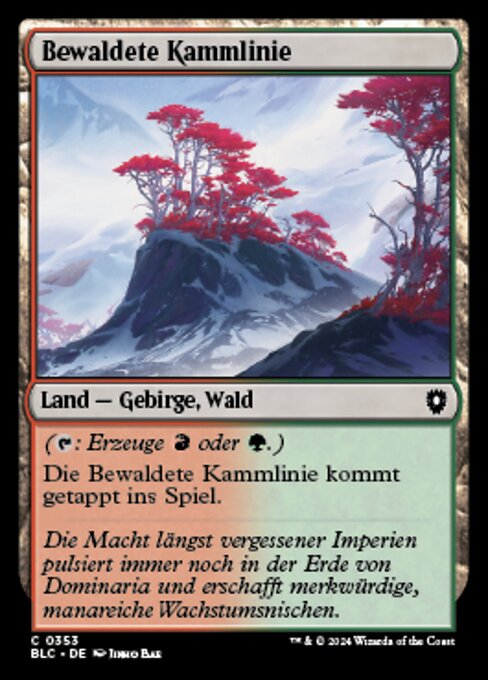 Wooded Ridgeline (Bloomburrow Commander #353)