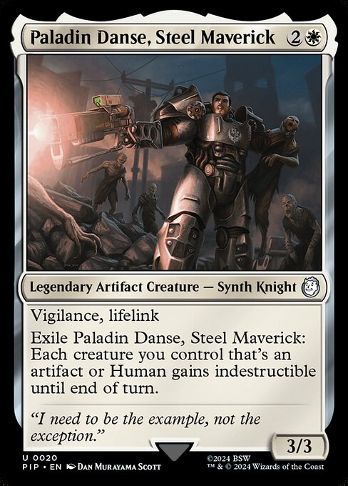 Paladin Danse, Steel Maverick card image