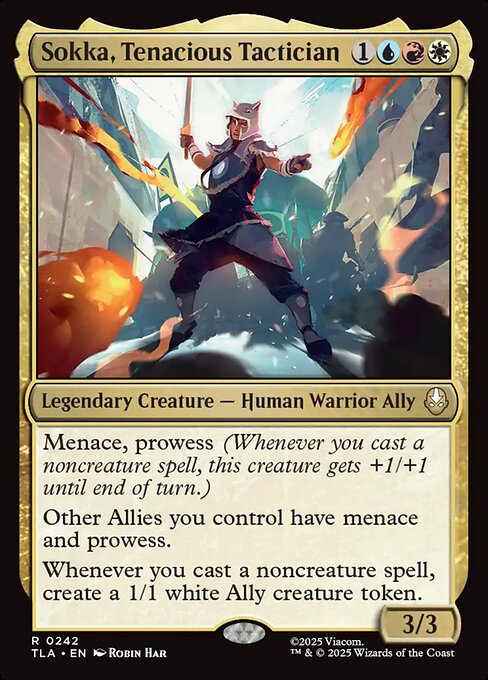 Sokka, Tenacious Tactician magic the gathering card art