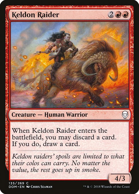 Keldon Raider (Dominaria #135)