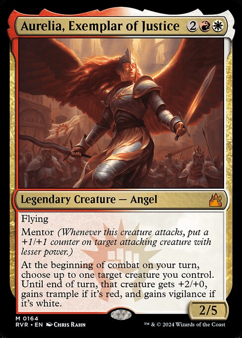 Aurelia, Exemplar of Justice (Ravnica Remastered #164)