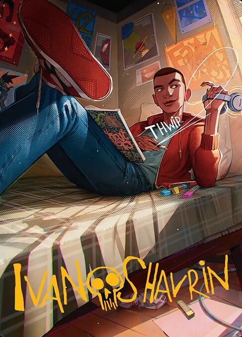 Miles Morales // Miles Morales magic the gathering card art