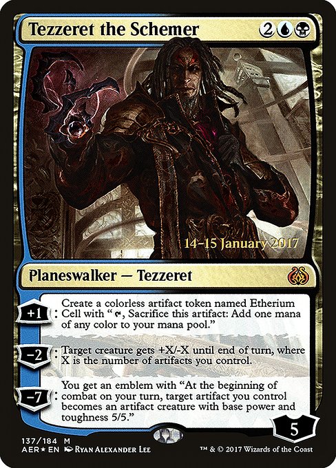 Tezzeret the Schemer (Aether Revolt Promos #137s)