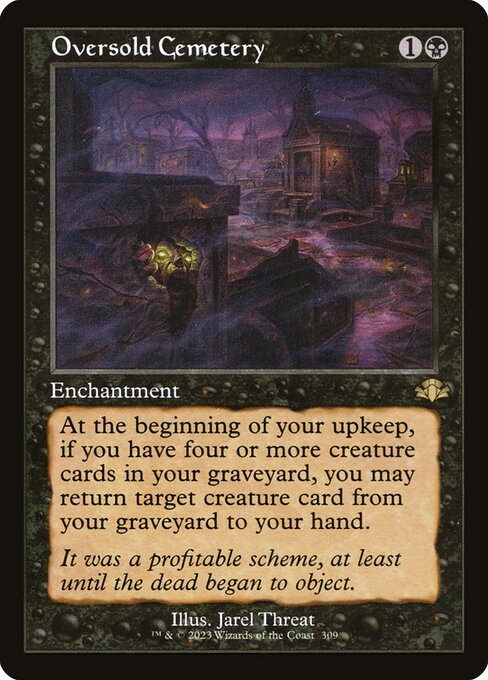Oversold Cemetery (Dominaria Remastered #309)