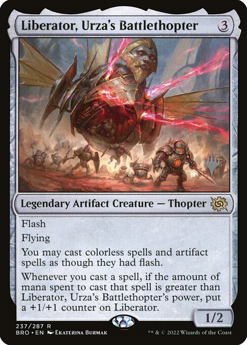 Liberator, Urza's Battlethopter (The Brothers' War Promos #237p)