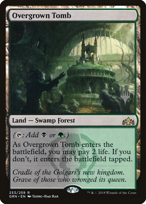 Overgrown Tomb (Guilds of Ravnica Promos #253p)