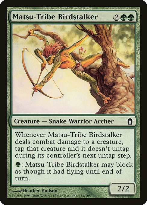 Matsu-Tribe Birdstalker (Saviors of Kamigawa #137)