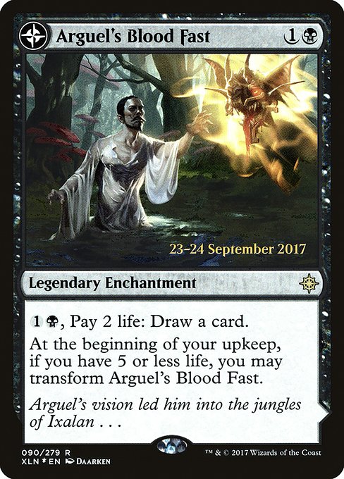 Arguel's Blood Fast // Temple of Aclazotz (Ixalan Promos #90s)