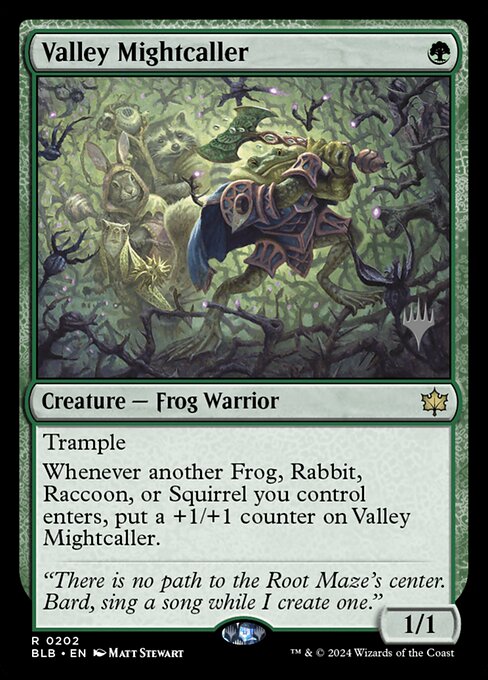 Valley Mightcaller (Bloomburrow Promos #202p)