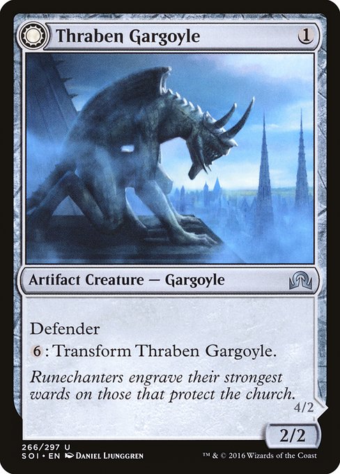 Thraben Gargoyle // Stonewing Antagonizer (Shadows over Innistrad #266)
