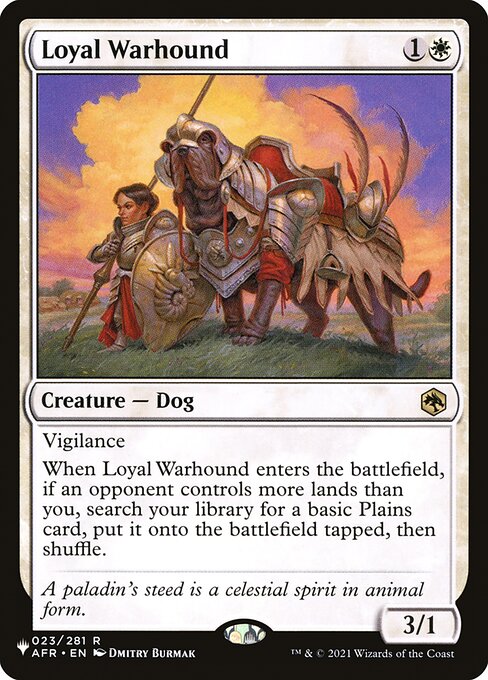 Loyal Warhound (The List #AFR-23)