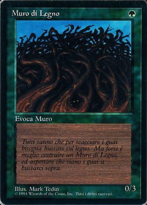 Wall of Wood (Foreign Black Border #226)