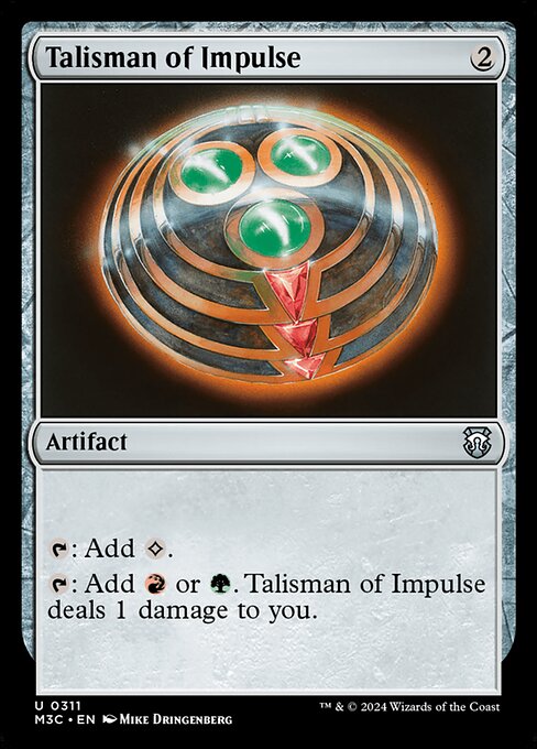 Talisman of Impulse (Modern Horizons 3 Commander #311)