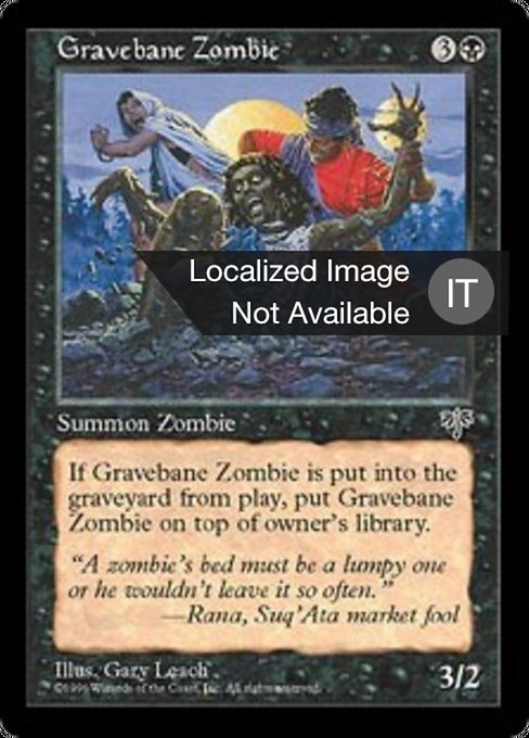 Gravebane Zombie (Mirage #127)