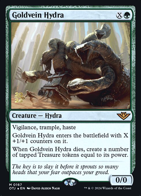Goldvein Hydra (Outlaws of Thunder Junction Promos #167s)