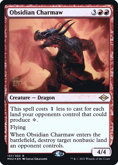 Obsidian Charmaw (Modern Horizons 2 Promos #137s)