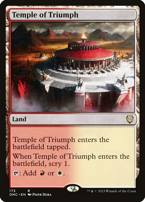 Temple of Triumph (Phyrexia: All Will Be One Commander #173)
