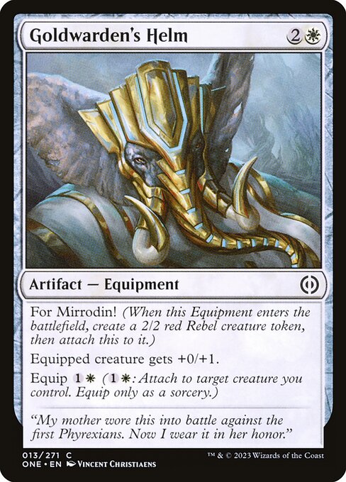 Goldwarden's Helm (Phyrexia: All Will Be One #13)